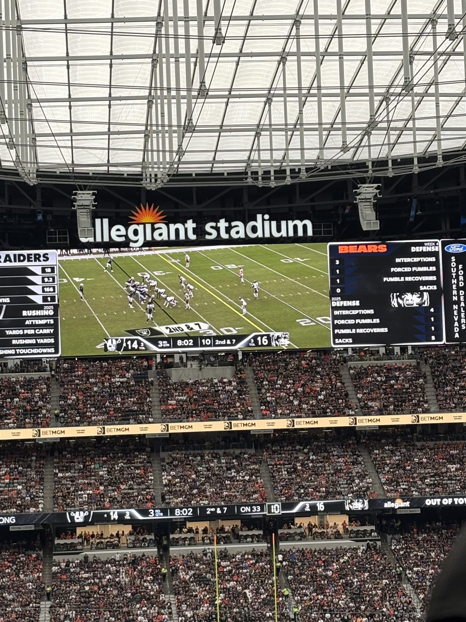 Allegiant Stadium, Las Vegas — Bears game
